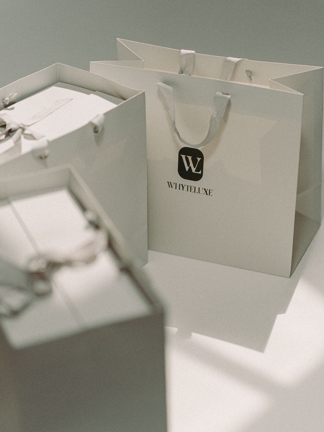 Whyteluxe packaging in soft light